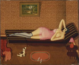 Mulher deitada da sesta de verão, 1933. de Dominique Peyronnet