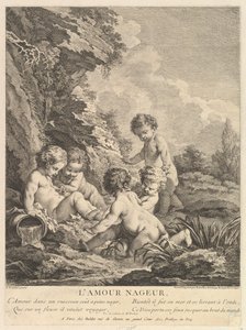 Natação Infantil, ca. 1741 de Dominique Sornique
