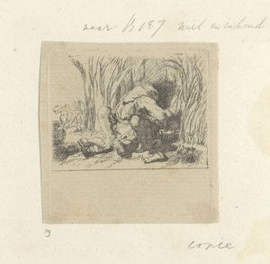Monnik em het koren Coleção de oitenta e cinco gravuras originais (título da série) de Dominique Vivant Denon (baron) (attributed to)