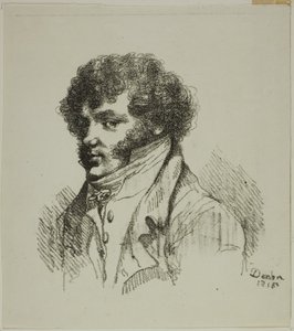 Retrato de morena, impressora de Dominique Vivant Denon