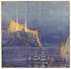 Rudyard Kipling: Os Mercadores (litografia a cores) de Donald (after) Maxwell