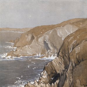 The Cornish Coast (cor litho) de Donald (after) Maxwell