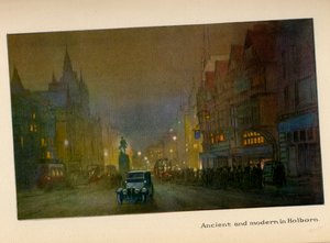 Antigo e Moderno em Holborn, de &39;The New Lights of London&39;, publicado em 1926