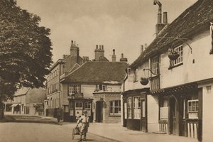 Church Street, Chiswick, com o que costumava ser o Burlington Arms, c1935. de Donald McLeish