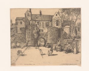 De Porte Gayole em Boulogne-sur-Mer O portão Gayole, Boulogne-sur-Mer (título no objeto) de Donald Shaw MacLaughlan