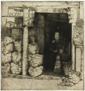 Interior de uma loja de carvão de Donald Shaw MacLaughlan