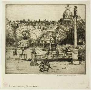 Jardins de Luxemburgo, Paris de Donald Shaw MacLaughlan