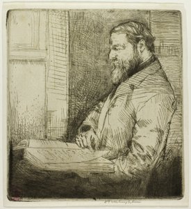 Retrato de estudante francês de Donald Shaw MacLaughlan