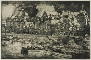 Quai des Grands Augustins, Paris de Donald Shaw MacLaughlan