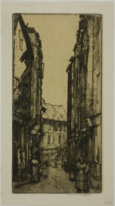 Rue des Halles, Vannes, Bretanha de Donald Shaw MacLaughlan