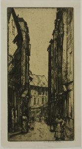 Rue des Halles, Vannes, Bretanha de Donald Shaw MacLaughlan