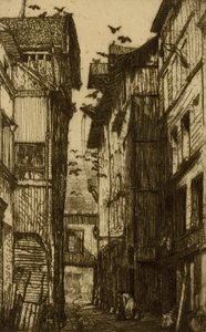 Ruelle des Pigeons, Rouen de Donald Shaw MacLaughlan