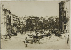 O mercado, Veneza de Donald Shaw MacLaughlan