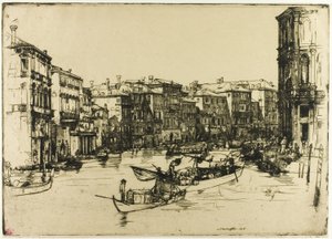O mercado, Veneza de Donald Shaw MacLaughlan