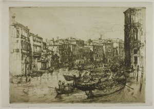 O mercado, Veneza de Donald Shaw MacLaughlan