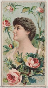 Moss Rose: Confession of Love, da série Floral Beauties and Language of Flowers N7..., 1892.