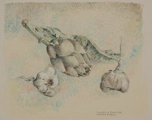 Alcachofras e alho de Donatella Merlo