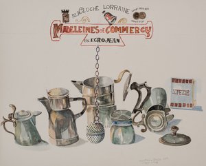Café ou Chá, 2012 (aguarela sobre papel) de Donatella Merlo