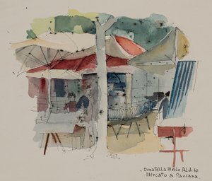 Mercado em Paesana de Donatella Merlo