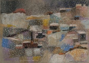 Snowfall, 2001 (pastel sobre papel aveludado) de Donatella Merlo