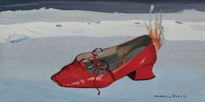 O chinelo vermelho