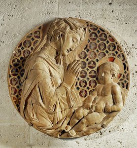 A Virgem adorando a criança, "Madonna Todi" ... de Donatello