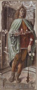 Homem com um maça Homem do bastão, ca 1487-1488