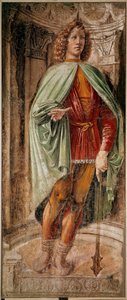 Jovem do clube (Giovane dalla mazza) Ciclo dos Homens de Armas da família Panigarola. Fresco por Donato Bramante (1444-1514) Pinacoteca di Brera, Milão