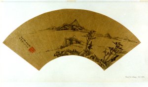 Paisagem ao estilo de Ni Zan de Dong Qichang