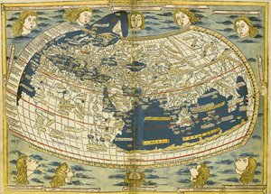 Mapa do mundo de Ptolomeu de Donnus Nicolaus Germanus