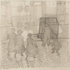 Moedor de órgãos, c.1914 de Dora Carrington