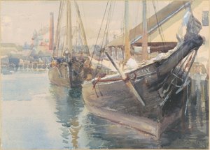 Navios no cais de Dora Louise Murdoch