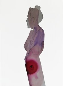 Figura Vermelha Abstrata de Doris Schmitz