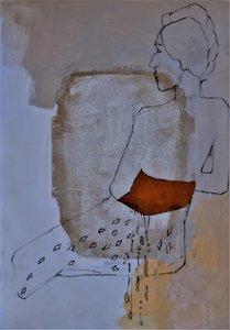 Mulher sentada (abstracto) de Doris Schmitz