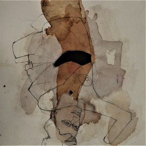 Figura abstrata de cabeça para baixo de Doris Schmitz