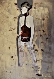 Espartilho Vermelho Sedutor de Doris Schmitz