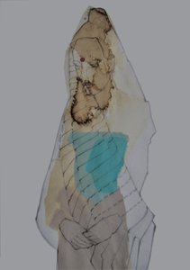 Figura Contemplativa com Véu de Doris Schmitz