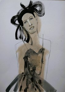 Retrato de moda elegante de Doris Schmitz