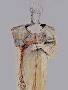 Esboço de moda elegante de Doris Schmitz