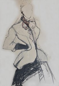 Esboço de moda elegante de Doris Schmitz