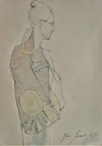 Perfil de uma mulher elegante de Doris Schmitz