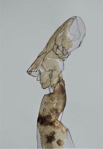 Perfil de uma mulher elegante de Doris Schmitz