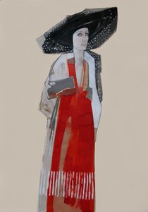 Vestido Vermelho para Mulher Elegante de Doris Schmitz