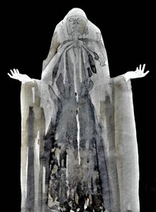 Figura etérea com capuz de Doris Schmitz
