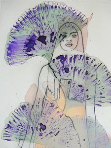 Retrato em Roxo Etéreo de Doris Schmitz