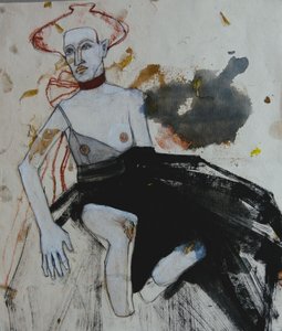Figura expressiva com chapéu de Doris Schmitz