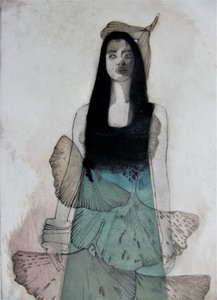 Retrato de uma Mulher Ginkgo de Doris Schmitz