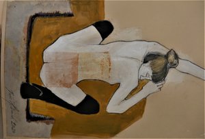Nu Reclinado Dourado de Doris Schmitz