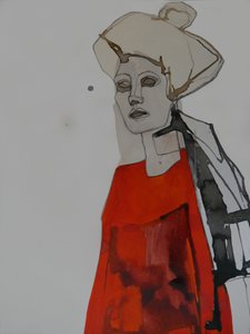 Mulher Moderna de Vermelho de Doris Schmitz