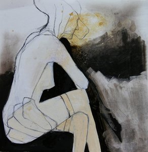Mulher sentada, pensativa de Doris Schmitz